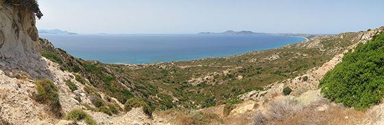Overlooking the Kefalos Bay